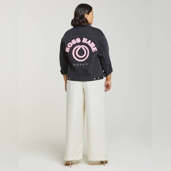 NWT. MONAT GEAR XXL Boss Babe Denim Jacket. - Picture 10 of 15